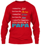 God made me a Papa - Grandparents Apparel
